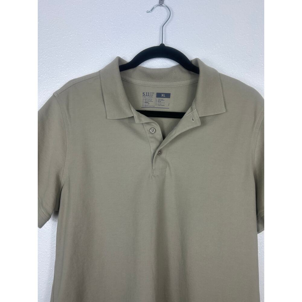 5.11 Tactical Men's Polo Shirt Tan Sz XL - Picture 4 of 7